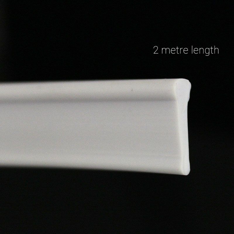 Soft Rubber White Shower Screen Seal Strip Bathroom BiFold Folding